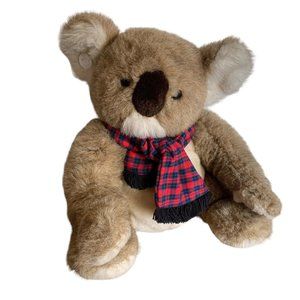 VTG Realistic RUSS Koala Bear Plush 18” Stuffed Animal Ear Tag Hook Loop Paws